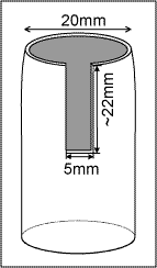 Fig.2. Drawing of the MAG shroud modified to let the laser beam pass