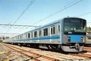 Fig.3. Commuter EMU Series 20000 for Seibu Railways built by Hitachi containing FSW full length welds of double skin side and roof panels