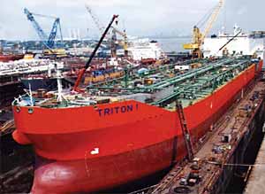 Fig.2. FPSO TRITON during conversion work