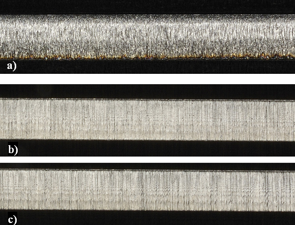 Figure 4 Edge sections for 3mm material