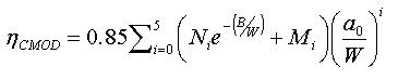 Comparison of J Equations for SENT Specimens - Equation 3