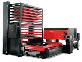 Amada LCV laser cutting machine with autostorage and pallet changer system Courtesy of Amada UK Ltd