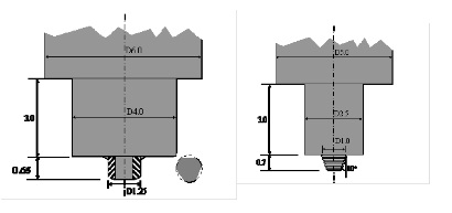 Figure 3: Examples of tool designs for MFSW