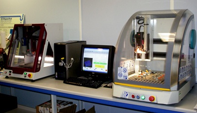 Figure 4: µSFW machines at TWI adapted from CNC micro-milling machines