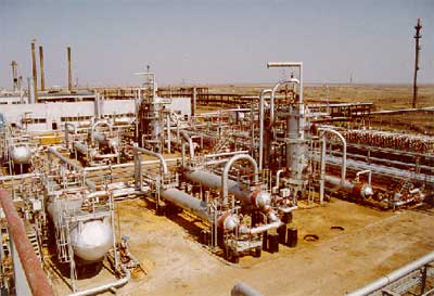 General view of Kazakhstan gas plant