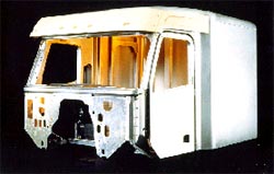 The assembled cab structure