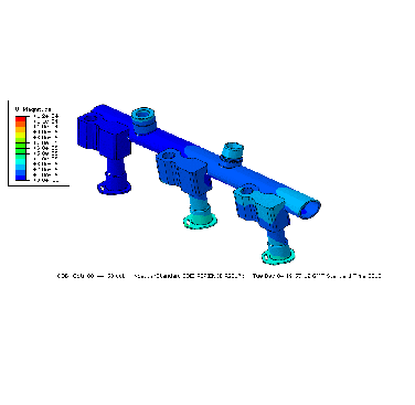 Figure 1a. Finite element model (FEM) distortion predictions for alternative weld sequences