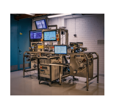 Figure 3. Automated R2R functional testing equipment at VTT (TESLA line)