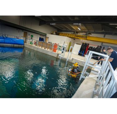 Figure 1. Water tightness testing in TWI’s 7m dive tank