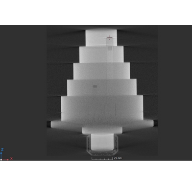 Figure 2. XCT image of the manufactured step cylinder