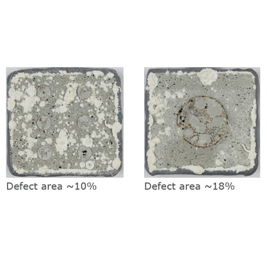 Figure 1. Photographs of specimens after 420 days of testing in ASTM D1141 synthetic seawater