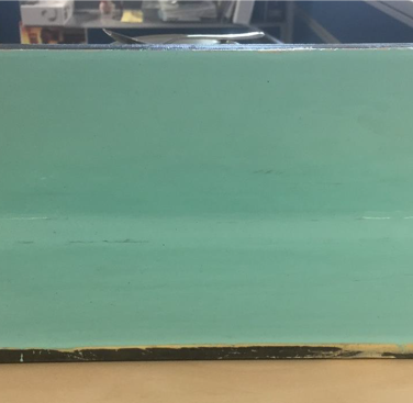 Figure 1: Painted fillet weld