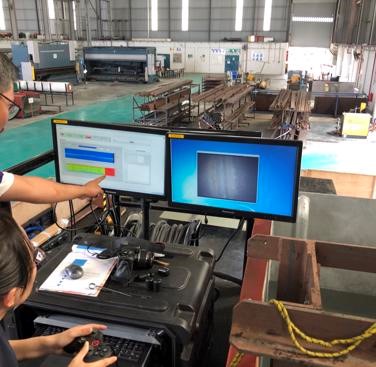 Figure 10. The live inspection at UniKL-MIMET