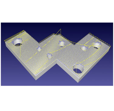 Figure 3. Demonstration of complex surface following algorithm/array (CFSA)
