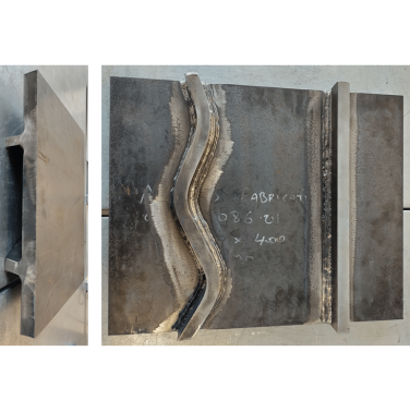 Figure 4. Weld plate with fillet welds