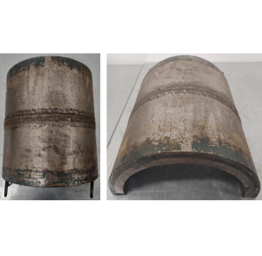 Figure 6. Half-pipe sample