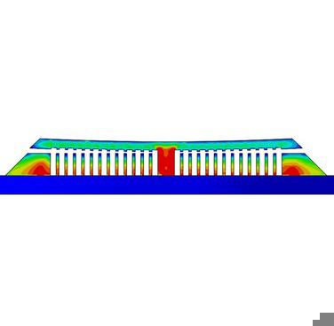 Figure 3: Image of residual stress (after wire cutting)
