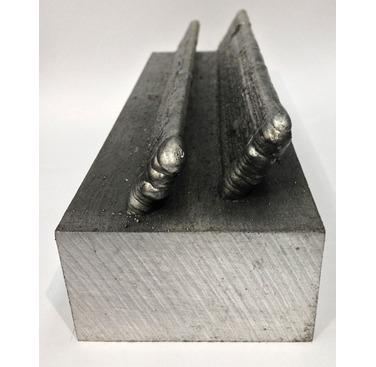 Figure 4: Example of weld beads produced with a 60 degree angle