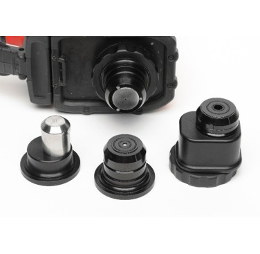 Figure 10. FTIR instrument and different interchangeable objectives