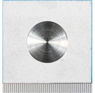 Figure 3b. TSA coating damage tolerance defect specimen with approximately 18% defect area