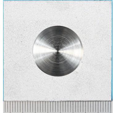 Figure 3b. TSA coating damage tolerance defect specimen with approximately 18% defect area