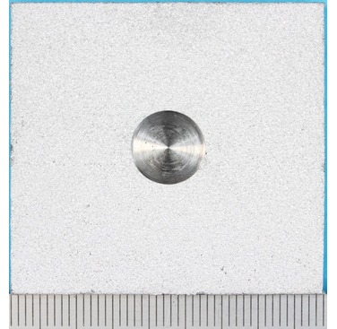 Figure 1: 40mm X 40mm specimens before testing showing holiday (defect) size and distribution - the percentage of defect area is approximately 5%