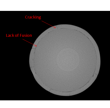 Figure 15. XCT slice of coupon