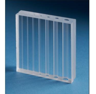 Figure 4.  Diffusion bonded PC with precision machined channels