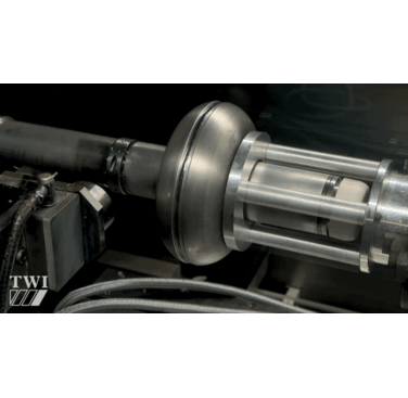 Figure 6. Weld repair simulation set-up for single SRF cavity