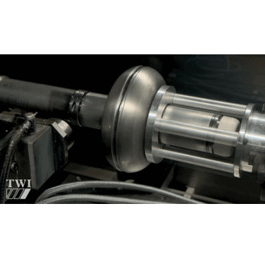 Figure 6. Weld repair simulation set-up for single SRF cavity