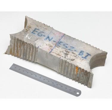 Figure 16. Electroslag weld sample removed for mechanical testing