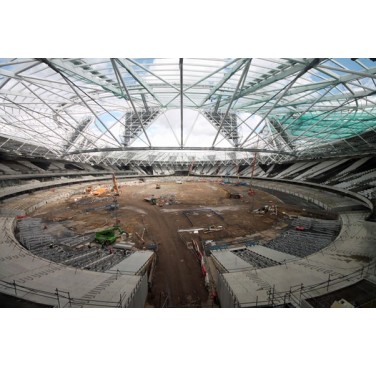 Figure 17. The decks being installed as part of the Olympic Stadium transformation project