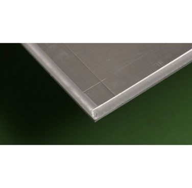 Figure 21. Detail view of two intersection welds around the perimeter of the floating assembly