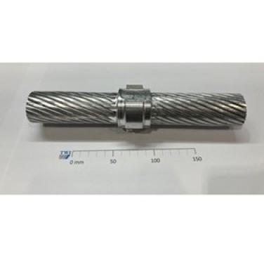 Figure 40. Double-sided RFW stranded cable to stranded cable via small aluminium puck