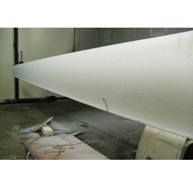 Figure 11. Ice formation on mock-up blade – prototype system validations, HORIBA MIRA climatic chamber