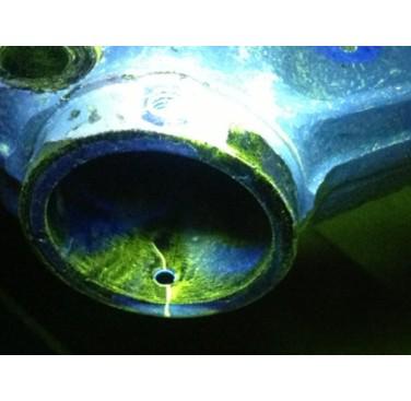Figure 3. NDT image showing extent of crack on aircraft undercarriage component