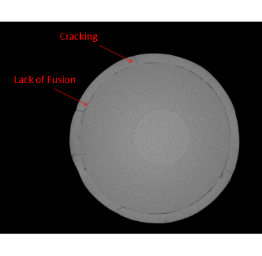 Figure 16. XCT slice of coupon