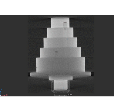 Figure 8. XCT image of the manufactured step cylinder
