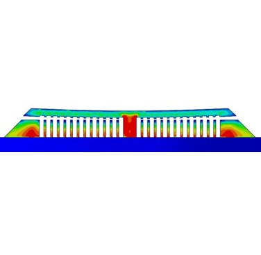Figure 2. Image of residual stress after cutting