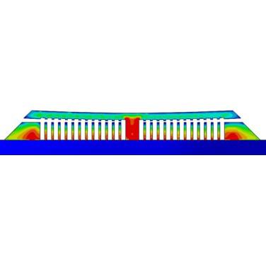 Figure 2. Image of residual stress after cutting