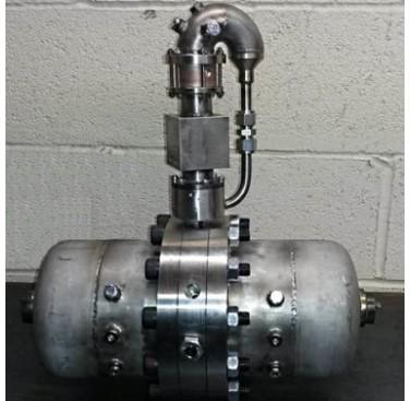 Figure 4. Prototype thermoacoustic generator (TAG) device