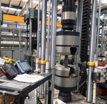 Figure 12. Monitoring changes in stress using electromagnetic transducers and phased array ultrasonic testing at different tensile loads