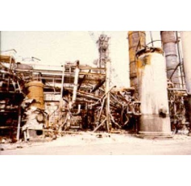 Figure 9. Site of Union Oil amine absorber tower failure