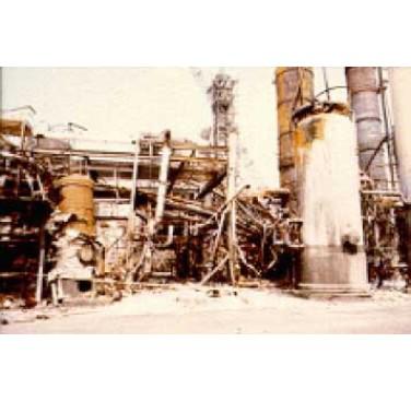 Figure 9. Site of Union Oil amine absorber tower failure