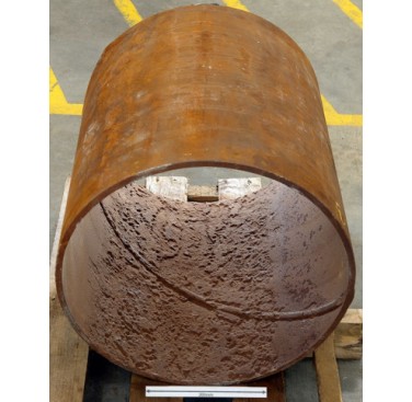 Figure 2. KOC pipeline sample showing internal corrosion