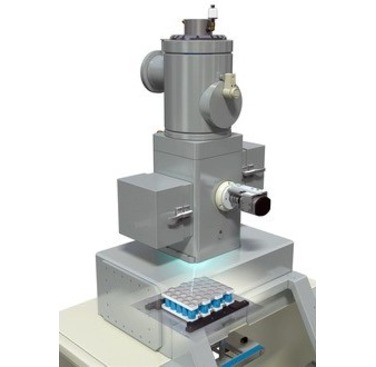 Figure 3: Electron beam column with rapid wide range deflection