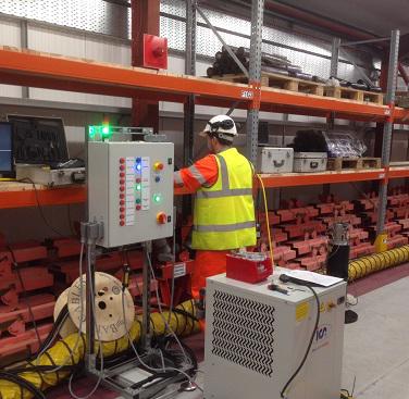 TWI-manufactured system safety control unit in site use.