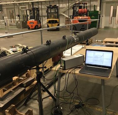 AE experiment on a typical production casing
