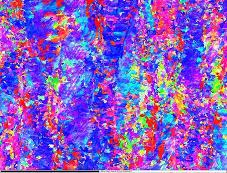 Electron Backscatter Diffraction Map