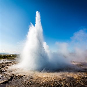 Geothermal Energy - Geyser Erupting